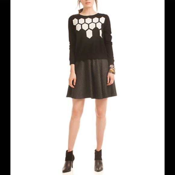 Trina Turk Sweaters - TRINA TURK Landon Intarsia Merino Wool Sweater